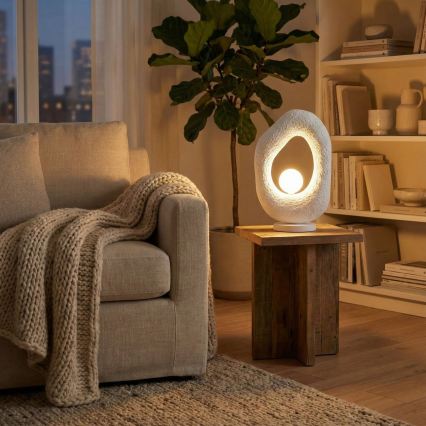 Brilagi - Lámpara de mesa WABI SABI 1xG9/8W/230V blanca