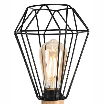 Brilagi - Lámpara de mesa WOODY BASKET 1xE27/60W/230V roble
