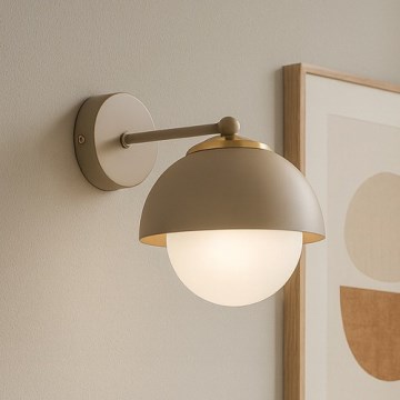 Brilagi - Lámpara de pared 1xE27/60W/230V beige/dorada