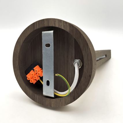 Brilagi - Lámpara de pared LED ANTHONY 1xE14/40W/230V roble nogal/beige