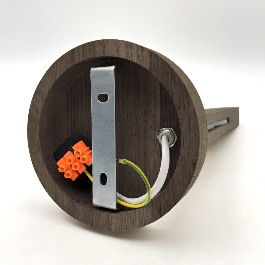 Brilagi - Lámpara de pared LED ANTHONY 1xE14/40W/230V roble nogal/beige