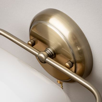 Brilagi - Lámpara de pared BANK OFFICE 1xE27/60W/230V latón/blanco