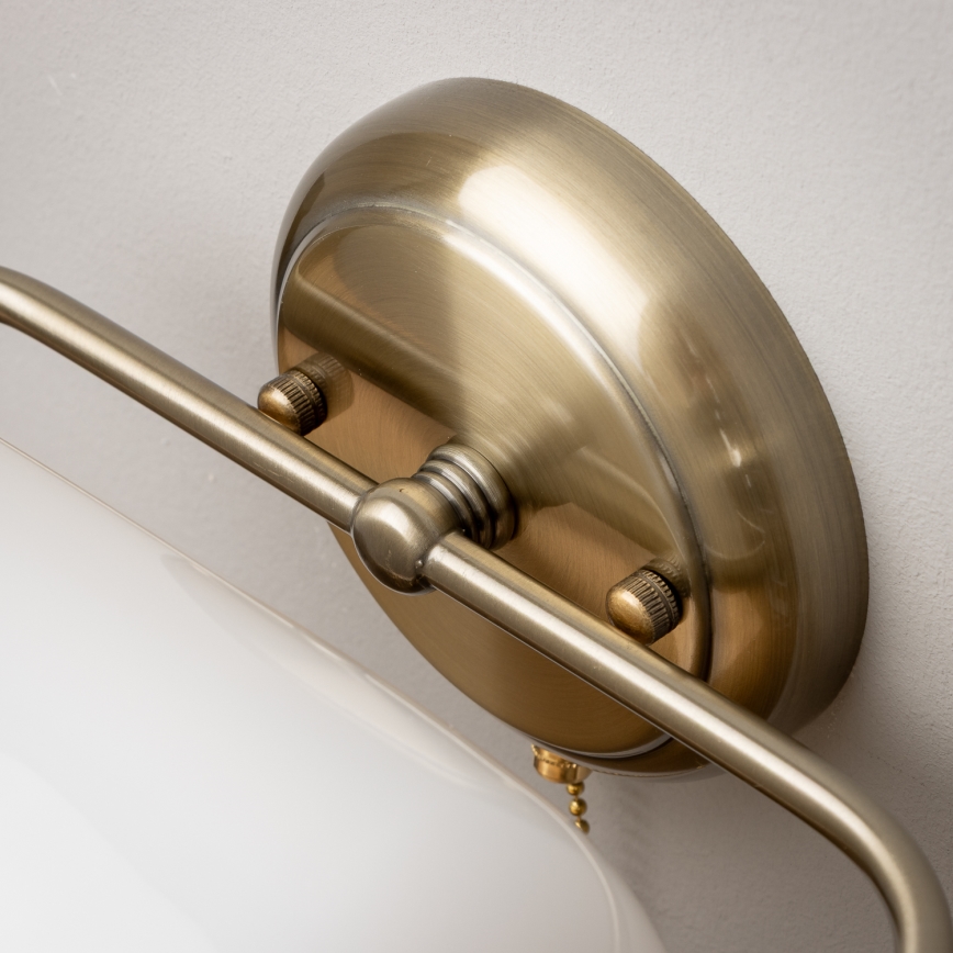 Brilagi - Lámpara de pared BANK OFFICE 1xE27/60W/230V latón/blanco