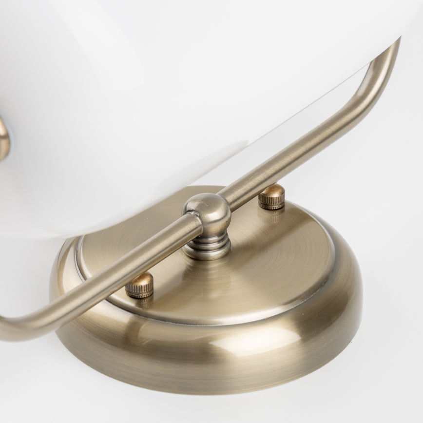 Brilagi - Lámpara de pared BANK OFFICE 1xE27/60W/230V latón/blanco