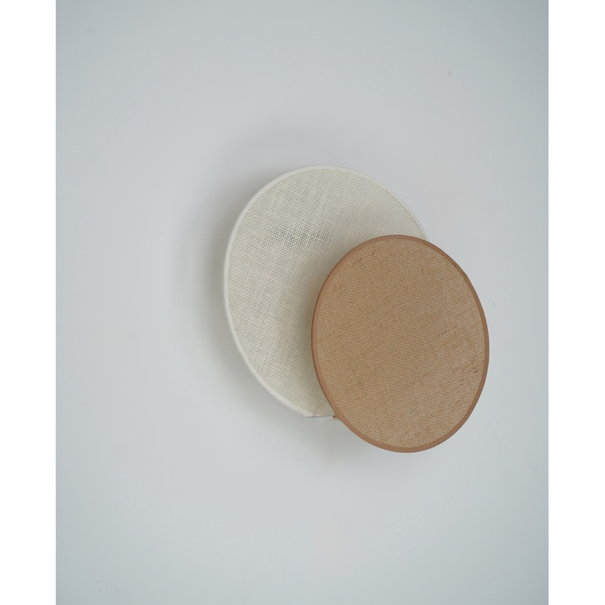 Brilagi - Lámpara de pared CIRCLES 1xE27/15W/230V 35x32 cm beige/crema