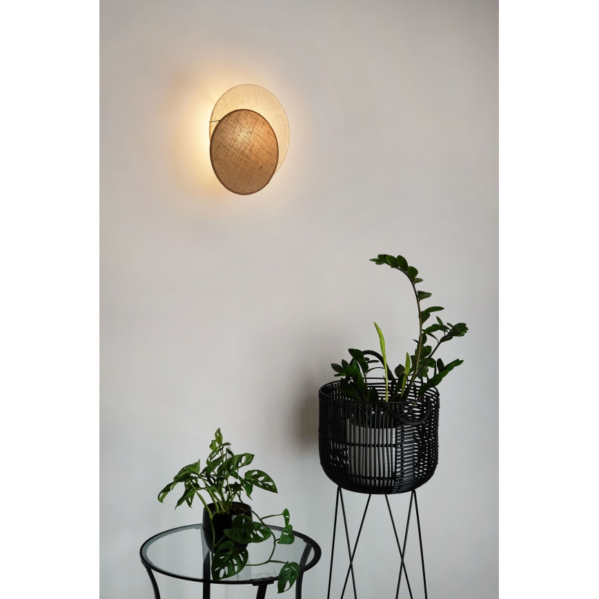 Brilagi - Lámpara de pared CIRCLES 1xE27/15W/230V 35x32 cm beige/crema
