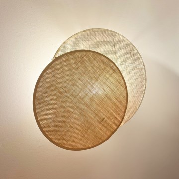 Brilagi - Lámpara de pared CIRCLES 1xE27/15W/230V 45x45 cm beige/crema