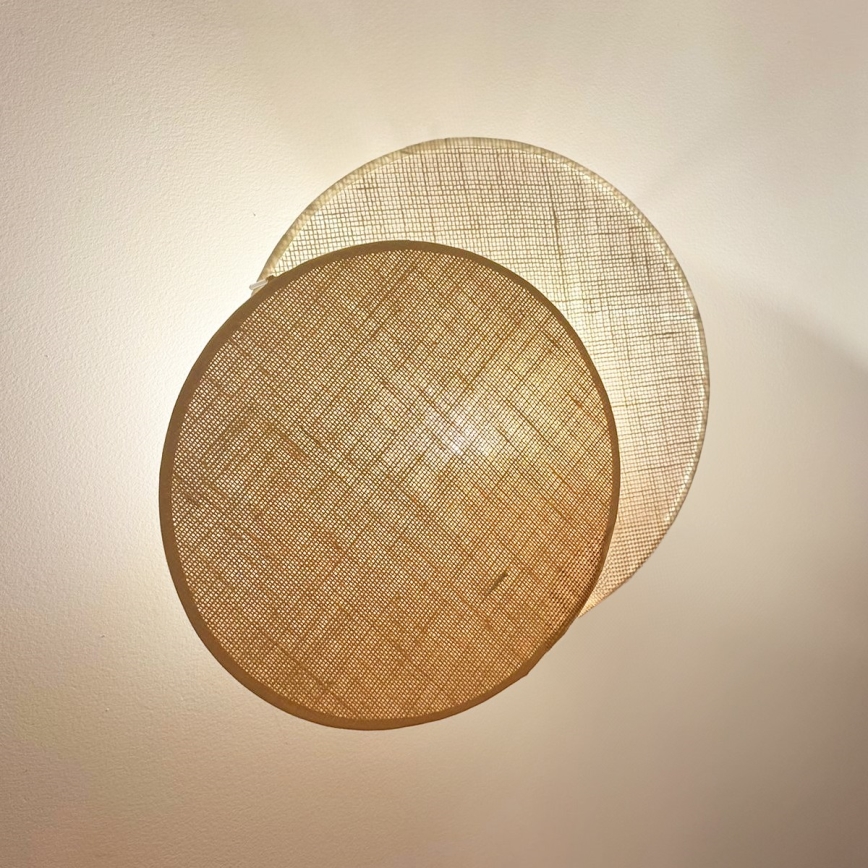 Brilagi - Lámpara de pared CIRCLES 1xE27/15W/230V 45x45 cm beige/crema
