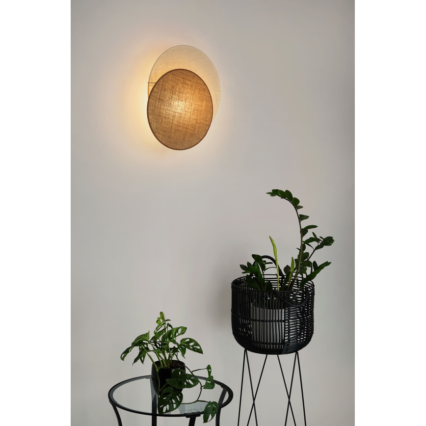 Brilagi - Lámpara de pared CIRCLES 1xE27/15W/230V 45x45 cm beige/crema
