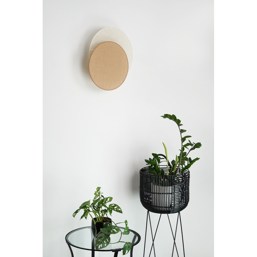 Brilagi - Lámpara de pared CIRCLES 1xE27/15W/230V 45x45 cm beige/crema
