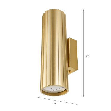 Brilagi - Lámpara de pared CRISPINA 2xGU10/10W/230V 20 cm dorada