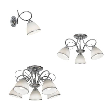 Brilagi - Lámpara de pared FRED 1xE27/60W/230V cromado brillante