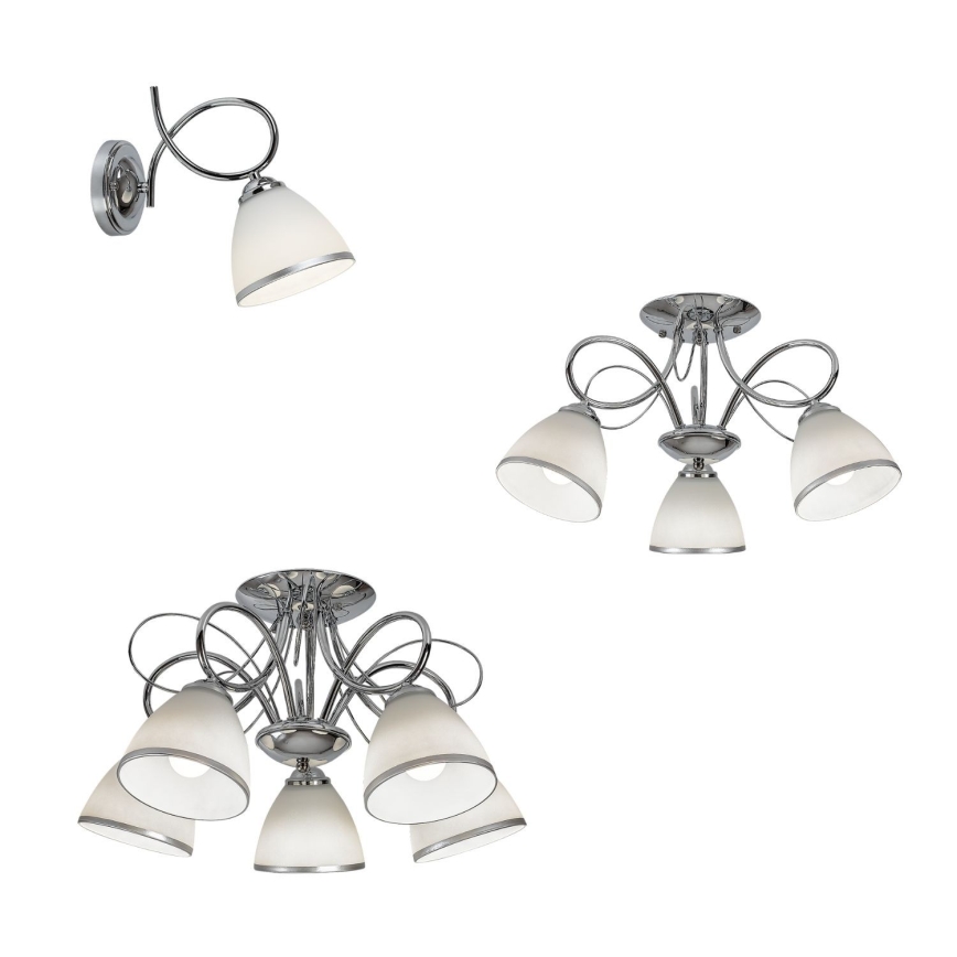 Brilagi - Lámpara de pared FRED 1xE27/60W/230V cromado brillante