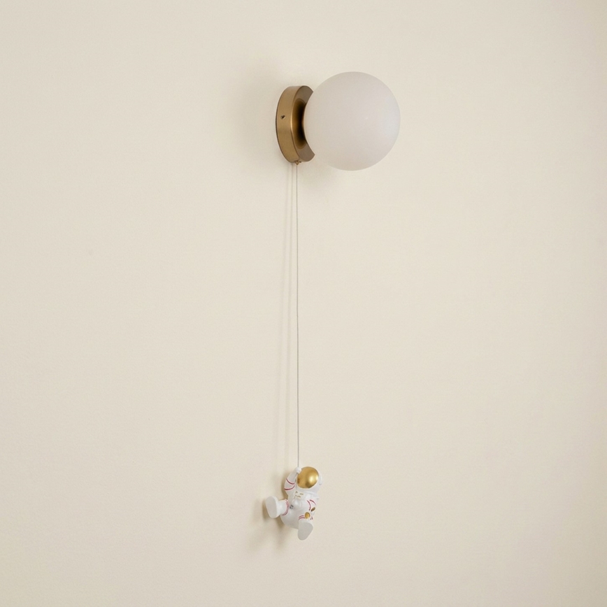 Brilagi - Lámpara de pared infantil ASTRO 1xE14/15W/230V blanca