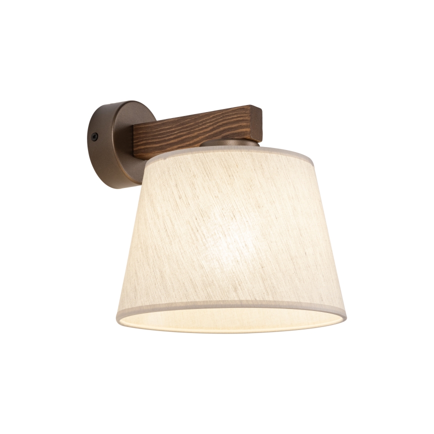 Brilagi - Lámpara de pared LATTE 1xE27/15W/230V pino/beige
