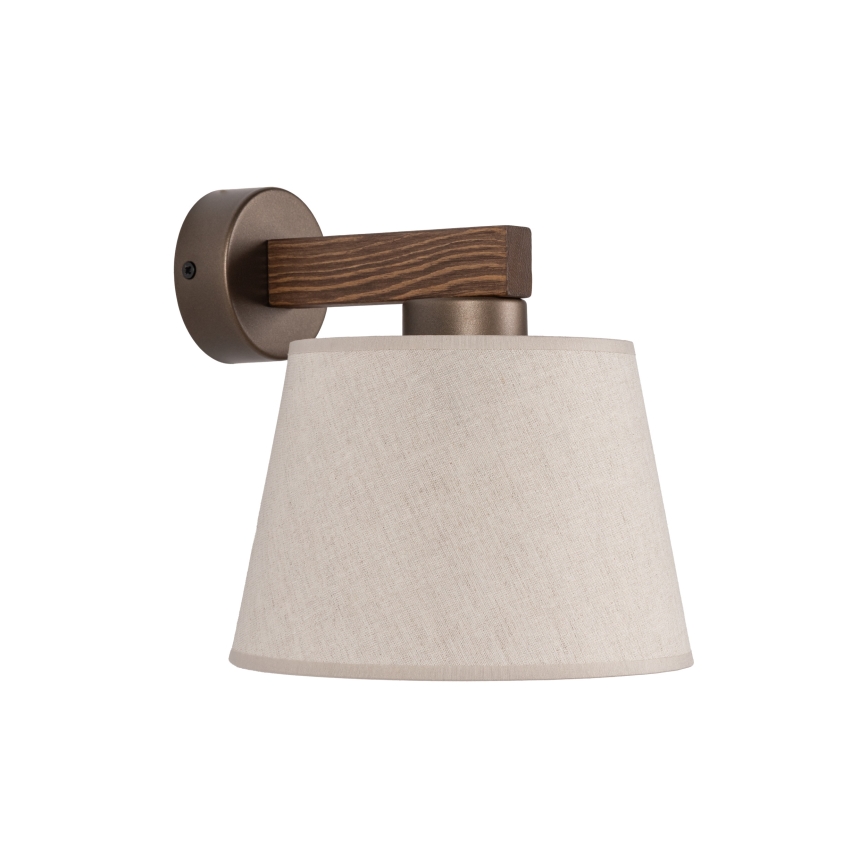 Brilagi - Lámpara de pared LATTE 1xE27/15W/230V pino/beige