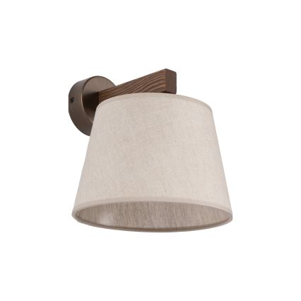 Brilagi - Lámpara de pared LATTE 1xE27/60W/230V pino/beige
