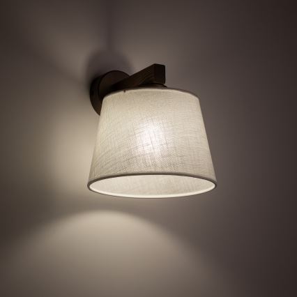 Brilagi - Lámpara de pared LATTE 1xE27/60W/230V pino/blanco