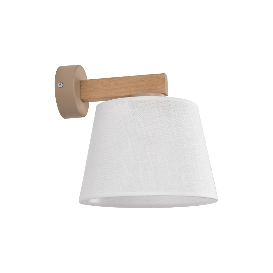 Brilagi - Lámpara de pared LATTE SABIA 1xE27/15W/230V pino/blanco