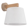 Brilagi - Lámpara de pared LATTE SABIA 1xE27/60W/230V pino/blanco