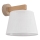 Brilagi - Lámpara de pared LATTE SABIA 1xE27/60W/230V pino/blanco