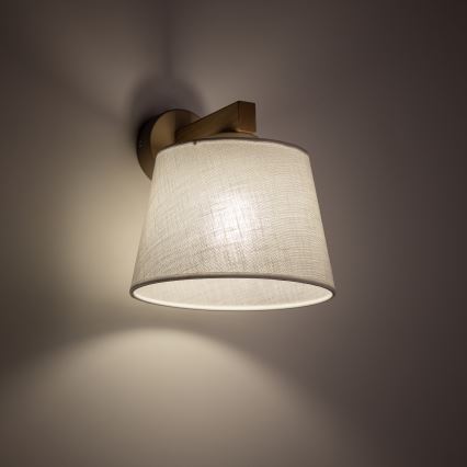 Brilagi - Lámpara de pared LATTE SABIA 1xE27/60W/230V pino/blanco