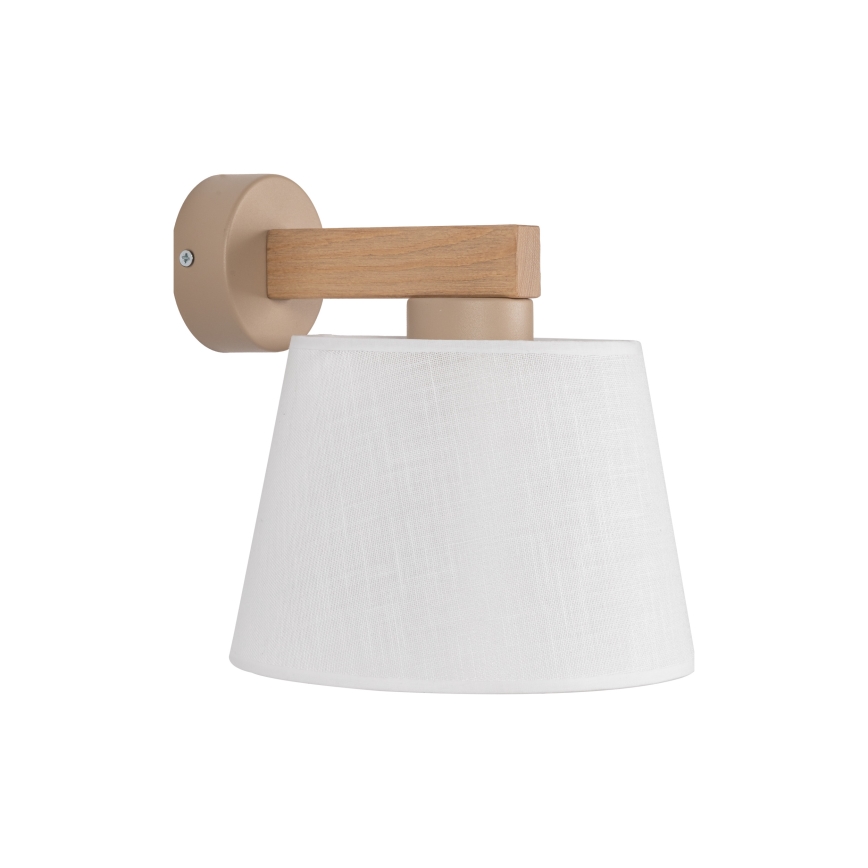 Brilagi - Lámpara de pared LATTE SABIA 1xE27/60W/230V pino/blanco