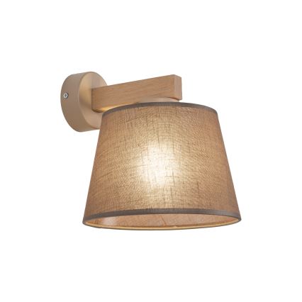 Brilagi - Lámpara de pared LATTE SABIA 1xE27/60W/230V pino/marrón
