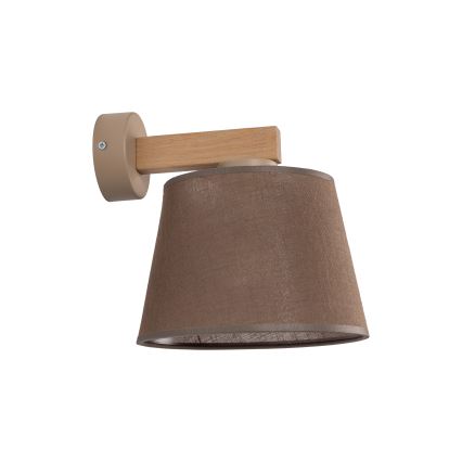 Brilagi - Lámpara de pared LATTE SABIA 1xE27/60W/230V pino/marrón