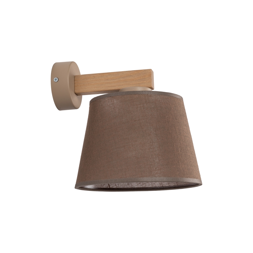 Brilagi - Lámpara de pared LATTE SABIA 1xE27/60W/230V pino/marrón