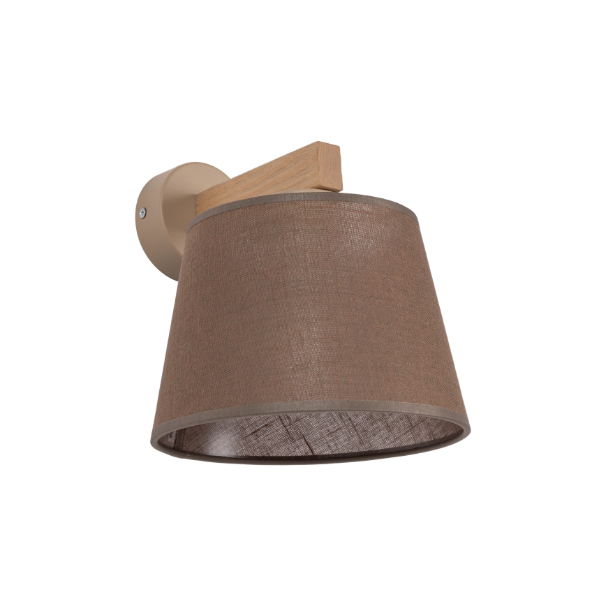 Brilagi - Lámpara de pared LATTE SABIA 1xE27/60W/230V pino/marrón
