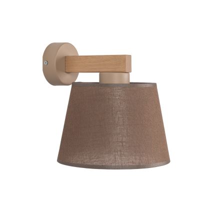Brilagi - Lámpara de pared LATTE SABIA 1xE27/60W/230V pino/marrón