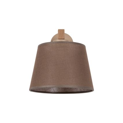 Brilagi - Lámpara de pared LATTE SABIA 1xE27/60W/230V pino/marrón