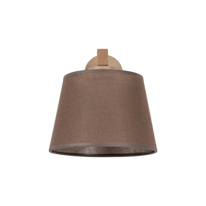 Brilagi - Lámpara de pared LATTE SABIA 1xE27/60W/230V pino/marrón
