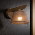 Brilagi - Lámpara de pared LED ANTHONY 1xE14/40W/230V roble nogal/marrón