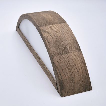 Brilagi - Lámpara de pared LED CARVALHO 1xE27/60W/230V roble nogal