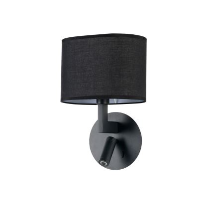 Brilagi - Lámpara de pared LED DAYA 1xE14/40W/230V + LED/3W negra