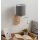 Brilagi - Lámpara de pared LED flexible NUBILA WOOD 1xE27/25W/230V + LED/3W roble/blanco/gris claro