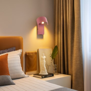 Brilagi - Lámpara de pared LED VASTO LED/3W/230V rosa