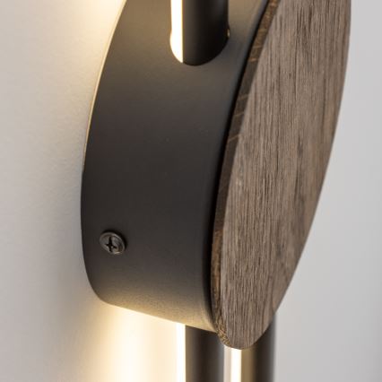 Brilagi - Lámpara de pared LED WOODY COLLINE LED/15W/230V 80 cm roble nogal