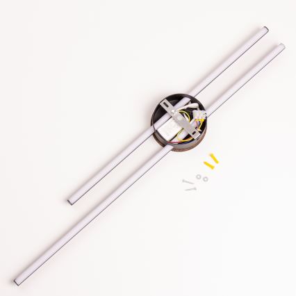 Brilagi - Lámpara de pared LED WOODY COLLINE LED/15W/230V 80 cm roble nogal