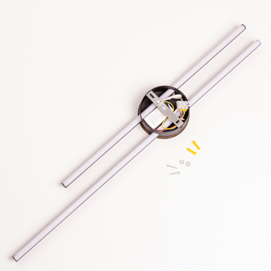 Brilagi - Lámpara de pared LED WOODY COLLINE LED/15W/230V 80 cm roble nogal