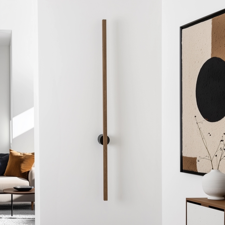 Brilagi - Lámpara de pared LED WOODY LINE LED/12W/230V 120 cm roble nogal