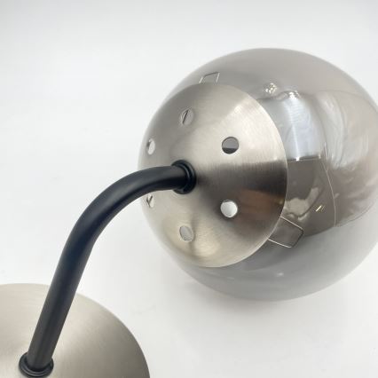 Brilagi - Lámpara de pared MALIVA 1xE14/15W/230V cromo mate/ahumado