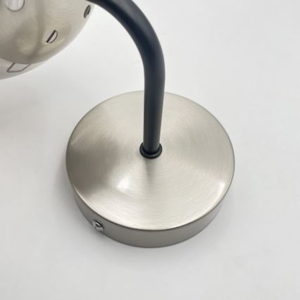 Brilagi - Lámpara de pared MALIVA 1xE14/15W/230V cromo mate/ahumado