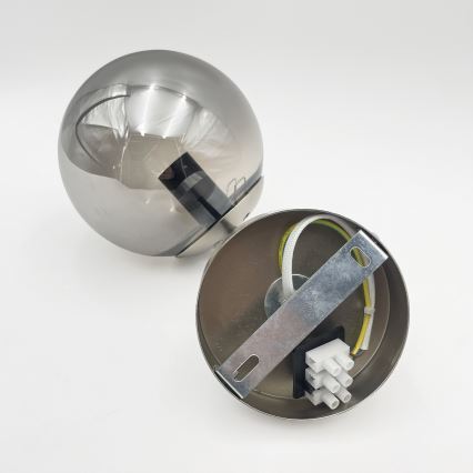 Brilagi - Lámpara de pared MALIVA 1xE14/15W/230V cromo mate/ahumado