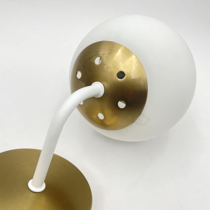 Brilagi - Lámpara de pared MALIVA 1xE14/15W/230V dorada/blanca