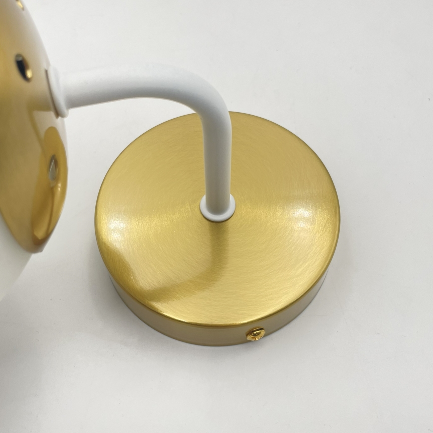 Brilagi - Lámpara de pared MALIVA 1xE14/15W/230V dorada/blanca