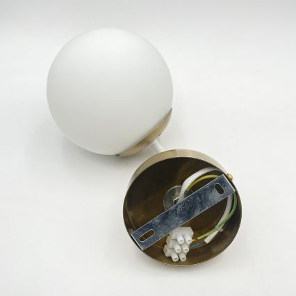 Brilagi - Lámpara de pared MALIVA 1xE14/15W/230V dorada/blanca