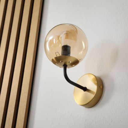 Brilagi - Lámpara de pared MALIVA 1xE14/15W/230V dorada